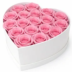 סידור ורדים בקופסאת לב - לבחירת צבע וגודל. החל מ-249 ש"ח