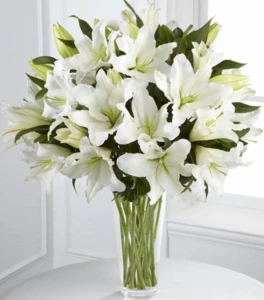 זר ליליות לבנות. החל מ-209 ש"ח.