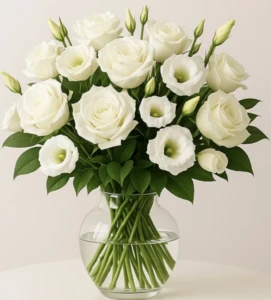 זר חגיגה בלבן. החל מ-219 ש"ח.