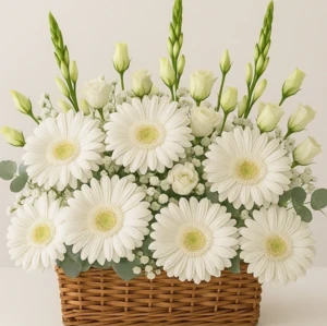 סידור ראש השנה בסלסלה קש