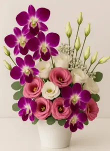 סידור מרשים בכלי קרמיקה.